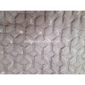 Padded winter embroidery quilting jacket/garment fabric